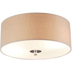 QAZQA Country Style Ceiling Lamp Beige 30 cm - Drum QAZQA Country Style Ceiling Lamp Beige 30 cm - Drum