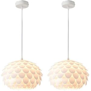 WOTTES Modern Ceiling Light Creative Pendant Lamp Hanging Light Chandelier for Bedroom Living Room Kitchen Ø28CM 2Pcs WOTTES Modern Ceiling Light Creative Pendant Lamp Hanging Light Chandelier for Bedroom Living Room Kitchen Ø28CM 2Pcs