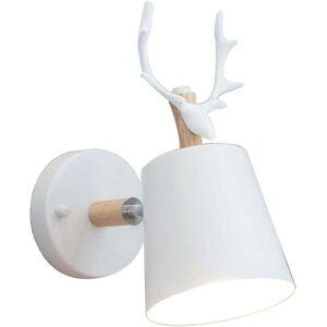 Ymyny - Creative Modern Wall Light, Simple Wall Lamp, Iron Wall Lamp, E27 Base, Nordic Deer Head, Art Deco Style for Bedroom, Living Room, Children's Ymyny - Creative Modern Wall Light, Simple Wall Lamp, Iron Wall Lamp, E27 Base, Nordic Deer Head, Art Deco Style for Bedroom, Living Room, Children's