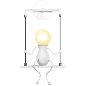 NORCKS Creative Wall Light Retro Wall Sconce Modern Metal Wall Lamp For Living Room Bedroom Children Room White NORCKS Creative Wall Light Retro Wall Sconce Modern Metal Wall Lamp For Living Room Bedroom Children Room White