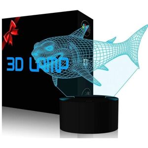 QPUION Cvbdfh 3d Shark Night Light Led Illusion Lamp 7 Color Change Table Lamps Touch Control With Usb Cable Bedroom Decor Festival Birthday Gifts Toys QPUION Cvbdfh 3d Shark Night Light Led Illusion Lamp 7 Color Change Table Lamps Touch Control With Usb Cable Bedroom Decor Festival Birthday Gifts Toys