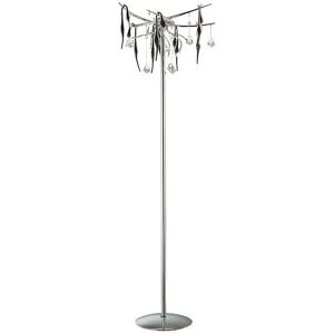 DIYAS Inspired Clearance - Cygnet Floor Lamp 6 Light G4 Polished Chrome/Black Glass/Crystal, not led/cfl Compatible Item Weight: 15kg DIYAS Inspired Clearance - Cygnet Floor Lamp 6 Light G4 Polished Chrome/Black Glass/Crystal, not led/cfl Compatible Item Weight: 15kg