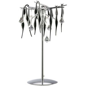 Diyas - Inspired Clearance - Cygnet Table Lamp 6 Light G4 Polished Chrome/Black Glass/Crystal, not led/cfl Compatible Diyas - Inspired Clearance - Cygnet Table Lamp 6 Light G4 Polished Chrome/Black Glass/Crystal, not led/cfl Compatible