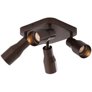 QAZQA Dark Bronze Ceiling Spotlight GU10 50mm Square 4-Light - Stanley QAZQA Dark Bronze Ceiling Spotlight GU10 50mm Square 4-Light - Stanley