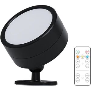 Ikodm - Decorative Wall Light with Remote Control led Light Source with Remote Control and Switch abs Wall Lamp, Black, 1 Light Ikodm - Decorative Wall Light with Remote Control led Light Source with Remote Control and Switch abs Wall Lamp, Black, 1 Light