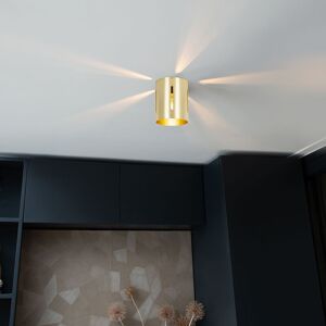 QAZQA Ceiling Light - Yana - Aluminum - Gold - E27 40W QAZQA Ceiling Light - Yana - Aluminum - Gold - E27 40W