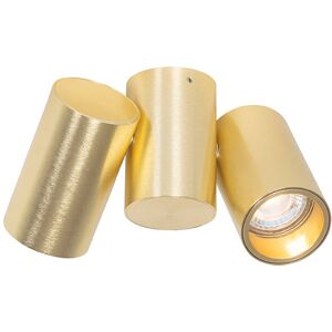 Qazqa Michael Adjustable Gold Ceiling Spotlight - Spotlight Qazqa Michael Adjustable Gold Ceiling Spotlight - Spotlight