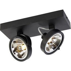 QAZQA Black Adjustable Dual Spotlight - Interior Lighting QAZQA Black Adjustable Dual Spotlight - Interior Lighting