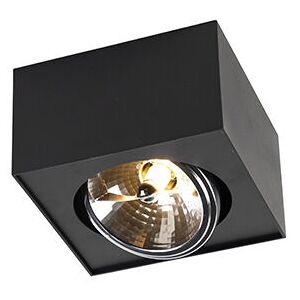 QAZQA Black Square Surface Light - Modern LED Fixture QAZQA Black Square Surface Light - Modern LED Fixture