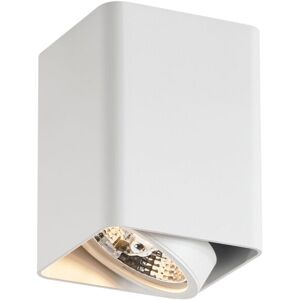 QAZQA Design Surface-Mounted Spotlight White GU10 70mm Rotatable and Tiltable - Vox QAZQA Design Surface-Mounted Spotlight White GU10 70mm Rotatable and Tiltable - Vox