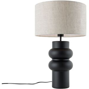 QAZQA QAZQA Ceramic Table Lamp Gray 35cm - Interior Design Lighting QAZQA QAZQA Ceramic Table Lamp Gray 35cm - Interior Design Lighting