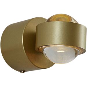 QAZQA Design Wall Lamp Brass Incl. led IP44 - Lens QAZQA Design Wall Lamp Brass Incl. led IP44 - Lens