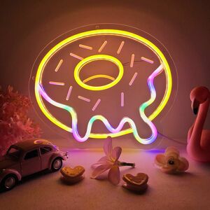 DEWDAT Donuts led Neon Wall Decor, Creative Dimmable 3D Art Lights New Modeling Lights, usb Powered Family Neon Lights, Kids Rooms, Bars, Holiday Parties, DEWDAT Donuts led Neon Wall Decor, Creative Dimmable 3D Art Lights New Modeling Lights, usb Powered Family Neon Lights, Kids Rooms, Bars, Holiday Parties,