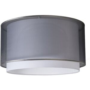 QAZQA Fabric Pendant Lampshade Black/White 47/25 - Duo QAZQA Fabric Pendant Lampshade Black/White 47/25 - Duo