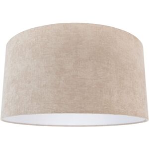 QAZQA Fabric Lampshade Light Brown Round 50/50/25 QAZQA Fabric Lampshade Light Brown Round 50/50/25