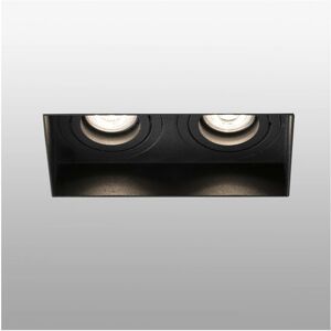 Faro 40123 Ceiling Lighting GU10 LED - Recessed Black Square Dimmable Faro 40123 Ceiling Lighting GU10 LED - Recessed Black Square Dimmable