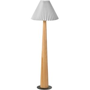 BELIANI Floor Lamp ALIGIDE Wood Natural BELIANI Floor Lamp ALIGIDE Wood Natural