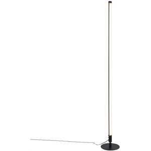 Qazqa Modern Floor Lamp Black - Touch Dimmable LED - Steel/Plastic Qazqa Modern Floor Lamp Black - Touch Dimmable LED - Steel/Plastic