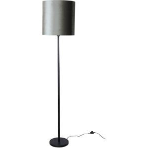 QAZQA Vintage Green Velvet Floor Lamp - Modern Classic Lighting QAZQA Vintage Green Velvet Floor Lamp - Modern Classic Lighting