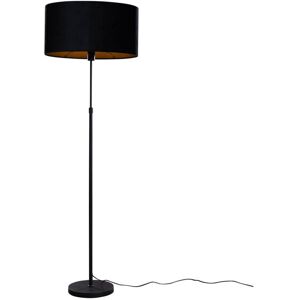QAZQA Floor Lamp Black with Oval Velvet Shade 50cm - Parte QAZQA Floor Lamp Black with Oval Velvet Shade 50cm - Parte