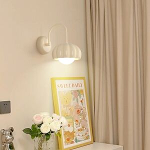 TONCHEAN French Cream Style Indoor Wall Light, Beige Color led Wall Sconce, Modern Eye Protection Wall Lamp for Bedroom, Home Hallway, Living Room (Bulb TONCHEAN French Cream Style Indoor Wall Light, Beige Color led Wall Sconce, Modern Eye Protection Wall Lamp for Bedroom, Home Hallway, Living Room (Bulb