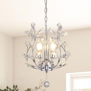 Ganeed Chandeliers Ceiling Light K9 Crystal Modern Pendant Light Fitting for Bedroom Dining Room Hallway Kitchen Lounge Landing Silver 3 Lights Ganeed Chandeliers Ceiling Light K9 Crystal Modern Pendant Light Fitting for Bedroom Dining Room Hallway Kitchen Lounge Landing Silver 3 Lights