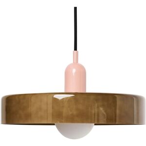 BELIANI Pendant Lamp PAALA Glass Olive Green BELIANI Pendant Lamp PAALA Glass Olive Green