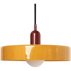 BELIANI Pendant Lamp PAALA Glass Yellow BELIANI Pendant Lamp PAALA Glass Yellow