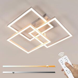 GOECO LED Ceiling Light Living Room Dimmable 62CM, 40W 4500LM Modern Ceiling Lamp White, Ceiling Light Fixture with Remote Control 3000K-6500K, GOECO LED Ceiling Light Living Room Dimmable 62CM, 40W 4500LM Modern Ceiling Lamp White, Ceiling Light Fixture with Remote Control 3000K-6500K,