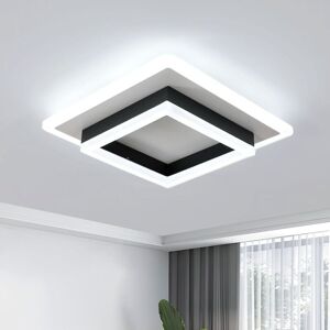 GOECO Modern LED Ceiling Light, 30W 3400LM Black Square Ceiling Lamp, Acrylic LED Ceiling Light Fixture for Bedroom Living Room Hallway Kitchen, GOECO Modern LED Ceiling Light, 30W 3400LM Black Square Ceiling Lamp, Acrylic LED Ceiling Light Fixture for Bedroom Living Room Hallway Kitchen,