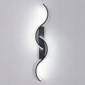 GOECO Modern LED Wall Lights, 12W 1350LM Indoor Wall Lamp Cool White Light 6500K, Wall Sconce for Bedroom Hallway Stairs, Black GOECO Modern LED Wall Lights, 12W 1350LM Indoor Wall Lamp Cool White Light 6500K, Wall Sconce for Bedroom Hallway Stairs, Black