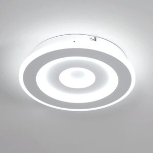 GOECO Modern Round LED Ceiling Light, 28W 28cm LED Ceiling Lamp, White Indoor Ceiling Light Fixture for Bedroom, Living Room, Hallway, Cool White GOECO Modern Round LED Ceiling Light, 28W 28cm LED Ceiling Lamp, White Indoor Ceiling Light Fixture for Bedroom, Living Room, Hallway, Cool White