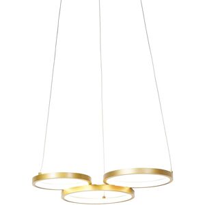 Qazqa Moderno Gold Pendant Lamp - Adjustable 3 Lights - Modern Design Qazqa Moderno Gold Pendant Lamp - Adjustable 3 Lights - Modern Design
