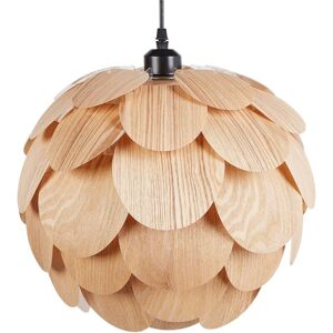 BELIANI Pendant Lamp BAMPUR Bamboo Wood Natural BELIANI Pendant Lamp BAMPUR Bamboo Wood Natural