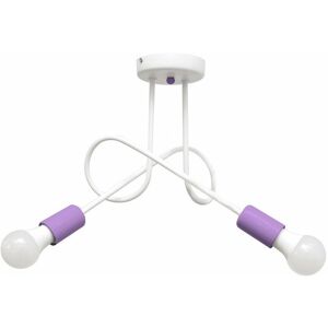 Netlighting Oxford Multi Arm Semi Flush Ceiling Light White Purple - Ceiling Light Netlighting Oxford Multi Arm Semi Flush Ceiling Light White Purple - Ceiling Light