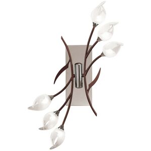 DIYAS Inspired Clearance - Holland Ceiling/Wall 6 Light G9, Polished Chrome/Wenge DIYAS Inspired Clearance - Holland Ceiling/Wall 6 Light G9, Polished Chrome/Wenge