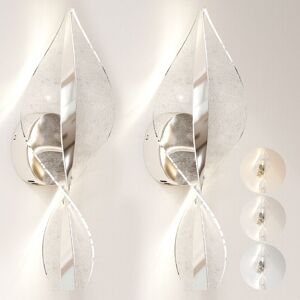 Led Wall Lamp 2 Pack, Modern Indoor Spiral Wall Light, Silver - Homcom Led Wall Lamp 2 Pack, Modern Indoor Spiral Wall Light, Silver - Homcom