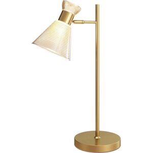 HOMCOM Table Lamp with Adjustable Head, Modern Bedside Lamp, Gold Tone HOMCOM Table Lamp with Adjustable Head, Modern Bedside Lamp, Gold Tone