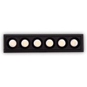 Ideal Lux - Lika 10W 6x led Recessed Downlight Black 4000K Ideal Lux - Lika 10W 6x led Recessed Downlight Black 4000K