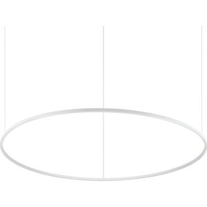 Ideal Lux Oracle Slim 150cm Dimmable 4000K Round Integrated LED Pendant Ceiling Light White Ideal Lux Oracle Slim 150cm Dimmable 4000K Round Integrated LED Pendant Ceiling Light White