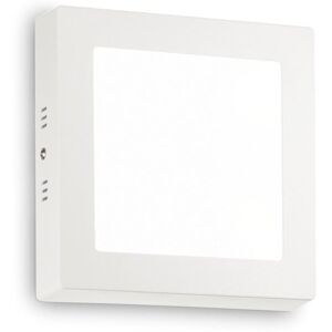 Ideal Lux - Universal Square 17cm Integrated led Semi Flush Ceiling Light White 2700K Ideal Lux - Universal Square 17cm Integrated led Semi Flush Ceiling Light White 2700K