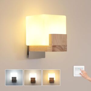 GOECO Wooden Wall Light with 3 Color Temps - Interior Modern Lamp GOECO Wooden Wall Light with 3 Color Temps - Interior Modern Lamp