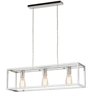 Italux - Sigalo - Industrial And Retro Hanging Pendant Chrome 3 Light , E27 Italux - Sigalo - Industrial And Retro Hanging Pendant Chrome 3 Light , E27