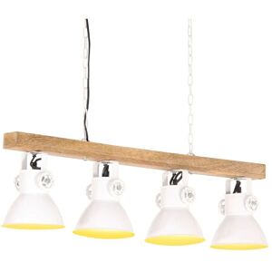 vidaXL Ceiling lamp industrial style white E27 mango wood - Ceiling Lamp vidaXL Ceiling lamp industrial style white E27 mango wood - Ceiling Lamp