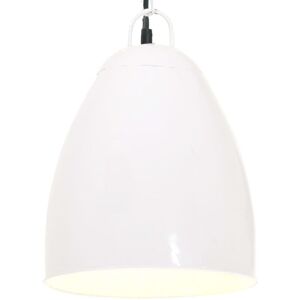 vidaXL E27 Industrial Hanging Lamp - White - 32cm vidaXL E27 Industrial Hanging Lamp - White - 32cm