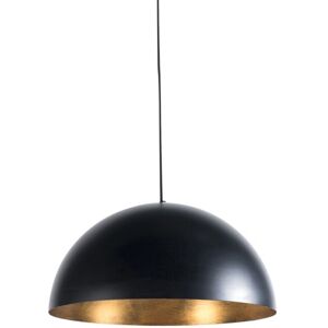 QAZQA Industrial Pendant Light Black with Gold 50 cm - Magna Eco QAZQA Industrial Pendant Light Black with Gold 50 cm - Magna Eco