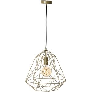 QAZQA Industrial Pendant Light Gold - Framework Basic QAZQA Industrial Pendant Light Gold - Framework Basic