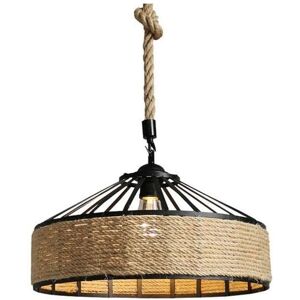 Hemp Rope Pendant Lamp - Vintage Industrial Lighting Hemp Rope Pendant Lamp - Vintage Industrial Lighting
