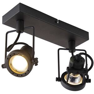 QAZQA Oblungo Max - Industrial Steel Black Spot Light - 2 Points QAZQA Oblungo Max - Industrial Steel Black Spot Light - 2 Points