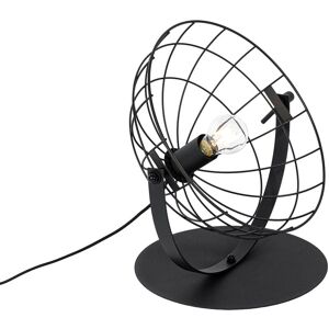 QAZQA Industrial Table Lamp Black Adjustable - Hanze QAZQA Industrial Table Lamp Black Adjustable - Hanze